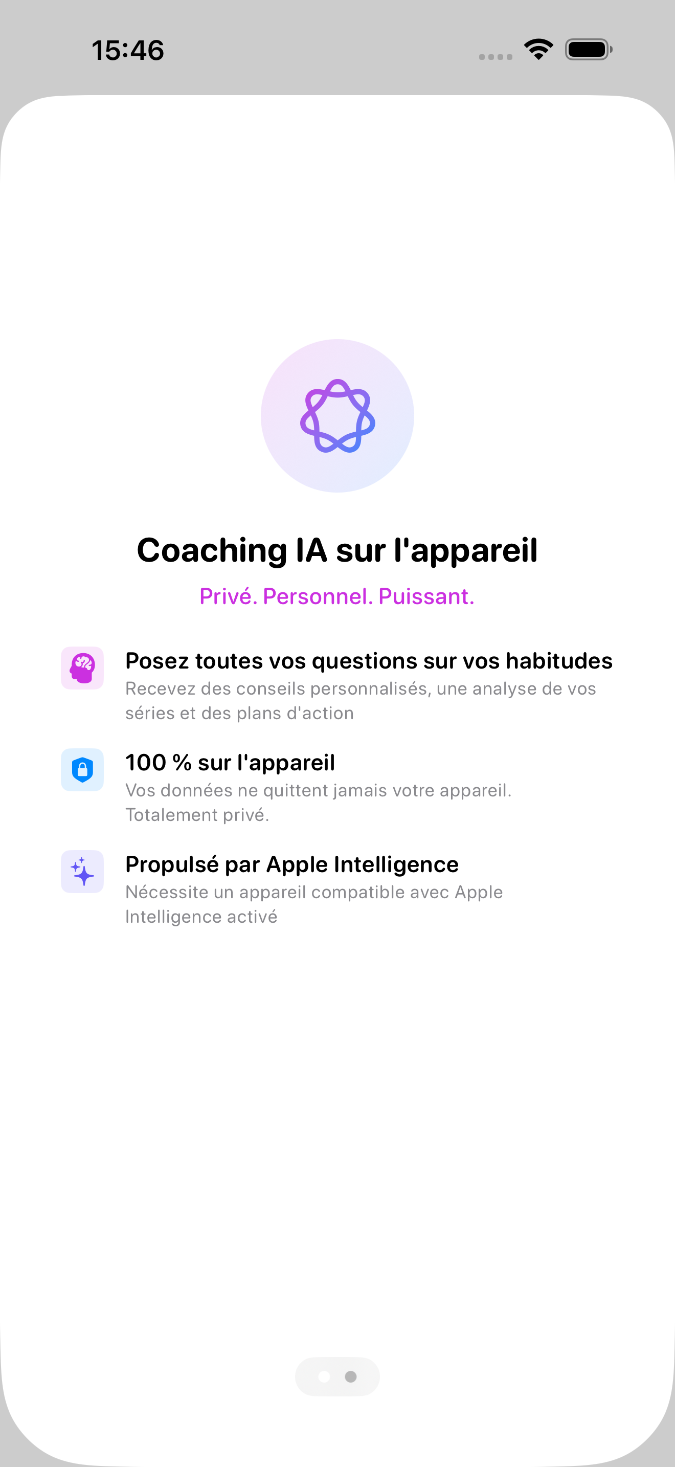 Introduction au coaching IA sur l'appareil de Vestig