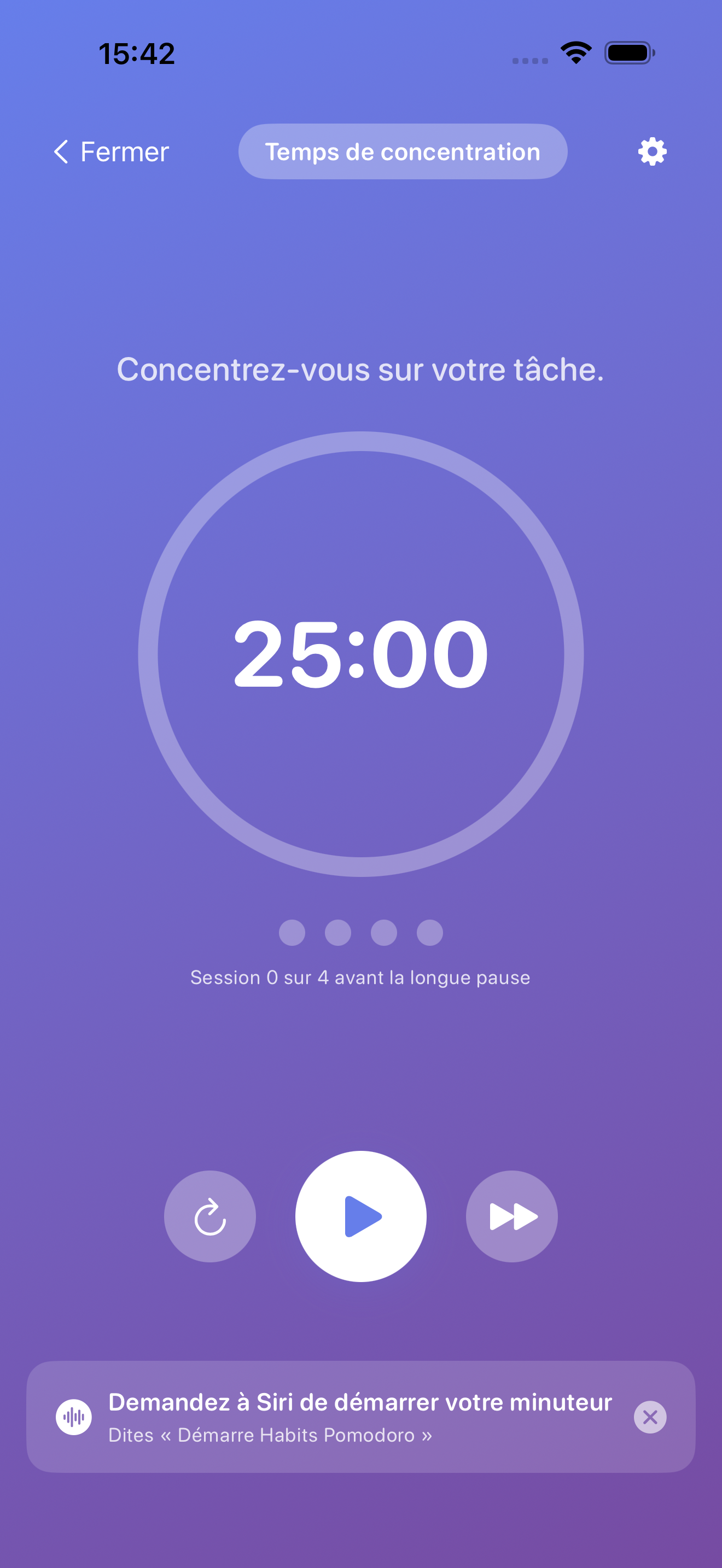 Minuteur Pomodoro Vestig